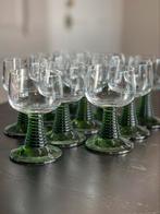 10 Vintage roemer wijnglazen groen, Verzamelen, Glas en Borrelglaasjes, Ophalen of Verzenden, Zo goed als nieuw, Overige typen