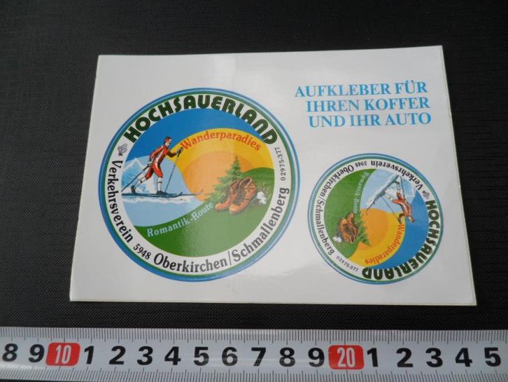 stickers Duitsland Hochsauerland Oberkirchen Schmallenberg, Hobby en Vrije tijd, Stickers en Plaatjes, Nieuw, Meerdere stickers