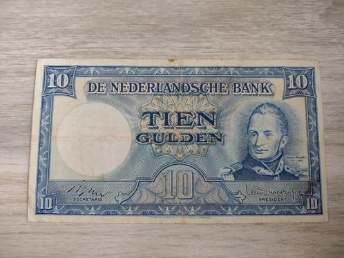 Biljet 10 gulden Willem I / Molen, 1949, Postzegels en Munten, Bankbiljetten | Nederland, 10 gulden, Ophalen of Verzenden