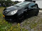 Opel Corsa OPC Line 1.4 16V 2009 Zwart Nieuwe motor, Auto's, Voorwielaandrijving, Stof, Zwart, 4 cilinders