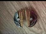 Unieke Vintage artdeco clips oorbellen, Sieraden, Tassen en Uiterlijk, Oorbellen, Ophalen of Verzenden, Zo goed als nieuw, Goud