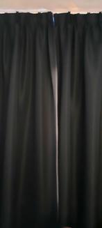 Zwarte gordijnen 265x235, Huis en Inrichting, Ophalen, Gebruikt, 200 cm of meer, Zwart