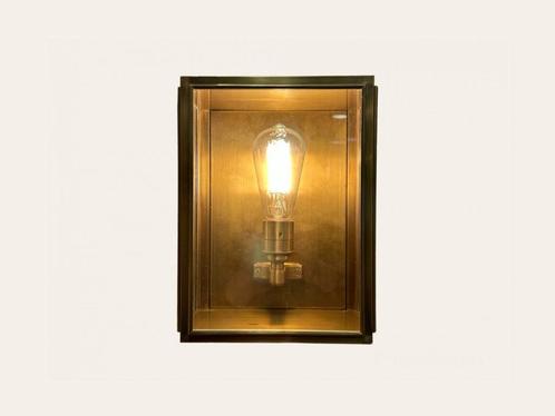 J. Adams & Co Birch Wall Lantern small bij TheReSales, Huis en Inrichting, Lampen | Wandlampen, Zo goed als nieuw, Glas, Metaal