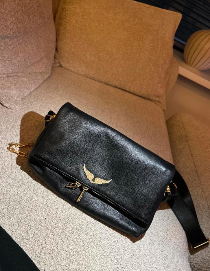 Zadig & voltaire, Sieraden, Tassen en Uiterlijk, Tassen | Damestassen, Nieuw, Schoudertasje, Zwart, Verzenden