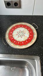 Vintage dienblad, Huis en Inrichting, Woonaccessoires | Dienbladen, Ophalen of Verzenden, Gebruikt, Rond, Metaal