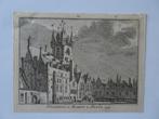 gravure stadhuis en markt Sluis, graveur Spilman 1739, Antiek en Kunst, Verzenden