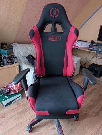 Gaming chair (stof) met kussen – bieden vanaf €30 beschikbaar voor biedingen