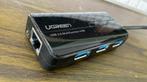 Ugreen usb 3 hub met gigabit ethernet, Gebruikt, Ophalen of Verzenden