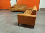 🚚GRATIS LEVERING ✅️zeer mooie 2x 2,5 zits cognac banken, Huis en Inrichting, Banken | Bankstellen, Ophalen, The best sofa, Zo goed als nieuw