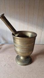 Antieke Bronzen Apothekers Vijzel met Stamper, Ophalen of Verzenden