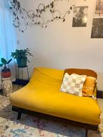Karup design Slaapbank 140x200 met Okergele Hoes, Ophalen, Gebruikt, Tweepersoons, 140 cm
