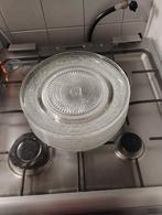 Vintage Glazen Borden Set, Ophalen, Bord(en), Overige stijlen, Glas