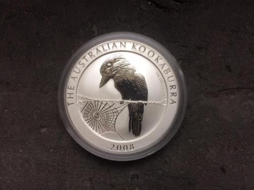 2008 Australia - Kookaburra - 1 oz silver, Postzegels en Munten, Munten | Oceanië, Losse munt, Zilver, Ophalen of Verzenden