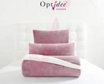 Optipluche Mauve 200x200 + kussenslopen 60x70, Huis en Inrichting, Slaapkamer | Beddengoed, Ophalen, Zo goed als nieuw, Tweepersoons