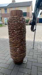 Staande rieten lamp, Ophalen, Zo goed als nieuw, E27 (groot)
