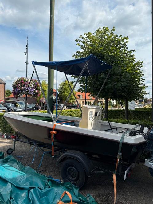 Compleet boot met motor en trailer, Watersport en Boten, Hengelsport | Algemeen, Ophalen of Verzenden