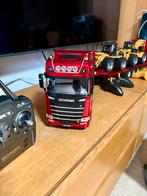 RC Scania Truck met Oplegger en Bouwmachines, Auto offroad, Nieuw, RTR (Ready to Run), Overige schalen