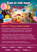 Voucher voor tweede kaartje gratis Plopsa, Tickets en Kaartjes