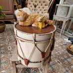 Oude brocante trommel trom shabby chic carnaval bijzet, Antiek en Kunst, Ophalen of Verzenden