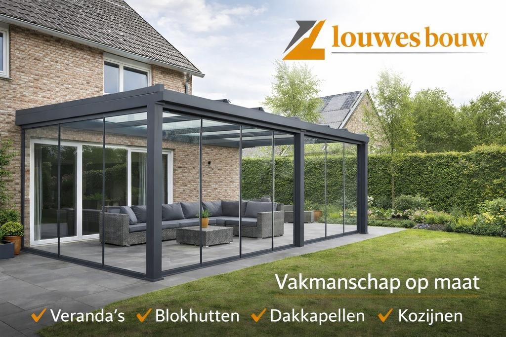 Aluminium  veranda’s, glazen wanden dakkapellen kozijnen, Ophalen of Verzenden, Nieuw