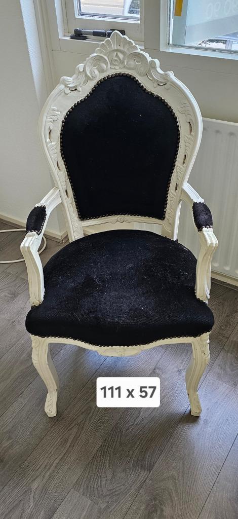 barok sierstoel eventueel met buro en divers huisraad foto's, Antiek en Kunst, Antiek | Meubels | Stoelen en Banken, Ophalen