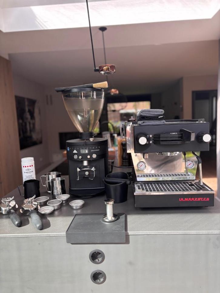 Complete set mét Mählkonig bonenmaler, Witgoed en Apparatuur, Koffiezetapparaten, Zo goed als nieuw, Koffiebonen, Espresso apparaat