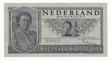 2,50 Gulden Papieren rijksdaalder 1949. ZF+ beschikbaar voor biedingen