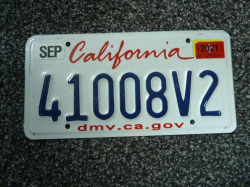 Kentekenplaat licenseplate California 6 USA, Verzamelen, Automerken, Motoren en Formule 1, Gebruikt, Auto's, Verzenden