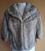 Nerts Bont Stola, Zilverkleurig, Vintage USA, Silverman Furs, Ophalen of Verzenden, Siverman USA