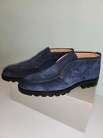 Santoni slip on loafer mt 9.5 donkerblauw suède NIEUW, Loafers, Binnen EU, Blauw, Nieuw