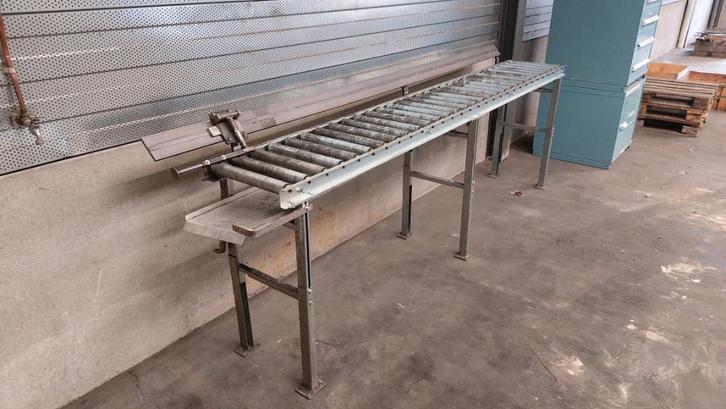 Rollenbaan 3 meter voor lintzaag, afkortzaag, etc., Doe-het-zelf en Verbouw, Gereedschap | Machine-onderdelen en Toebehoren, Gebruikt