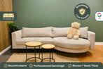 Beige Bank Met Chaise Longue Nous Living [Refurbished], 250 tot 300 cm, -, Driepersoons, Ophalen of Verzenden