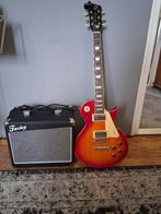 hele mooie set met nieuwe 25 watt versterker, Muziek en Instrumenten, Met versterker, Zo goed als nieuw, Solid body, Ophalen