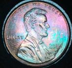 Toned Lincoln Cent 2000 D, Ophalen of Verzenden, Noord-Amerika, Losse munt