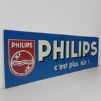 Groot Philips reclamebord 1 x 3 m, jaren 60, Reclamebord, Gebruikt, -, -