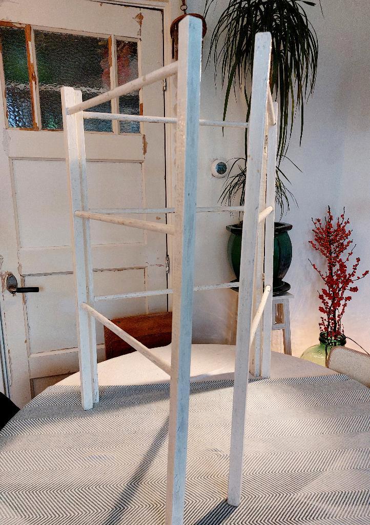 Droogrek hout wit vintage, Antiek en Kunst, Curiosa en Brocante, Ophalen