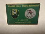 Voetbal pin ADO den haag-sparta oefenwedstrijd 2023, Verzamelen, Speldjes, Pins en Buttons, Ophalen of Verzenden