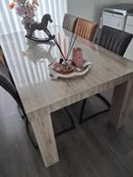 Eetkamertafel, Huis en Inrichting, Tafels | Eettafels, Ophalen, 100 tot 150 cm, Zo goed als nieuw, Vijf personen of meer