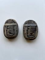 2 Egyptische scarabeeën 8,5 x 6 x 3 cm, Ophalen of Verzenden