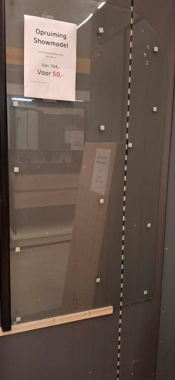 Showmodel Badwand Black Style 140x80cm beschikbaar voor biedingen