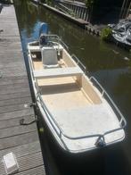 Boot carolina skiff 20pk powerlift elektrische start, Watersport en Boten, Ophalen, 10 tot 30 pk, Gebruikt, 3 tot 6 meter