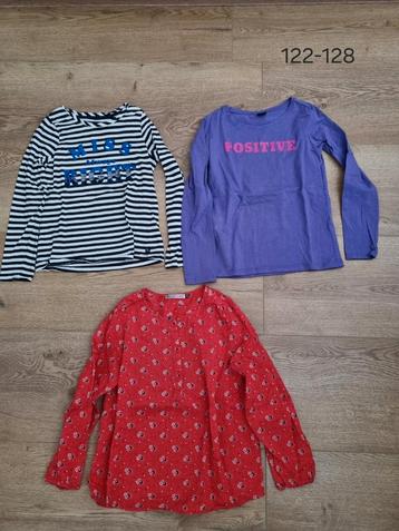 Leuke longsleeve shirts maat 122-128  beschikbaar voor biedingen
