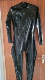 Latex catsuit M met schouder zip, Kleding | Dames, Verzenden, Zo goed als nieuw, Maat 38/40 (M), Zwart