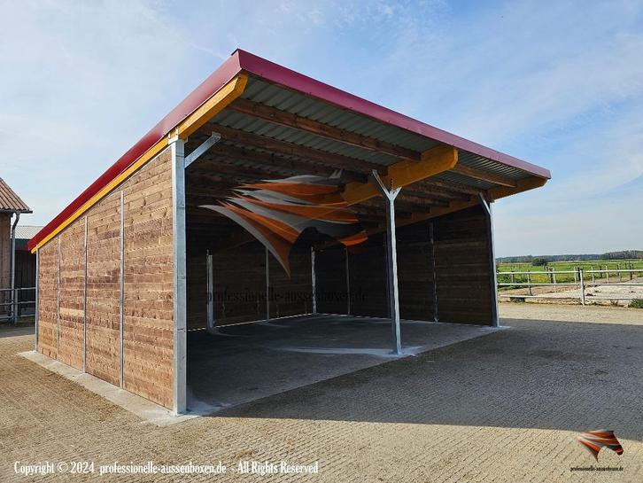 Schuilstal voor paarden & Weide - Schuilhut, Inloopstal, Dieren en Toebehoren, Stalling en Weidegang, Opfok, Stalling, Weidegang