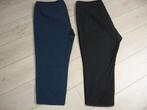2 leuke nw. Broek driekwart half lang blauw zwart 54  20-, Ophalen, Nieuw, Zwart, Broek of Spijkerbroek