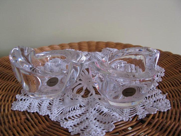 € 10 = 2 x sfeer licht * AMALFI * kristal * ZGAN *, Antiek en Kunst, Antiek | Glas en Kristal, Ophalen of Verzenden