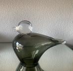 Glasobject vogel stijl Iittala grijs, Antiek en Kunst, Verzenden