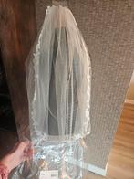 Prachtige sluier kant kort 90 cm ivory met prijsje, Ophalen of Verzenden, Zo goed als nieuw, Maat 92