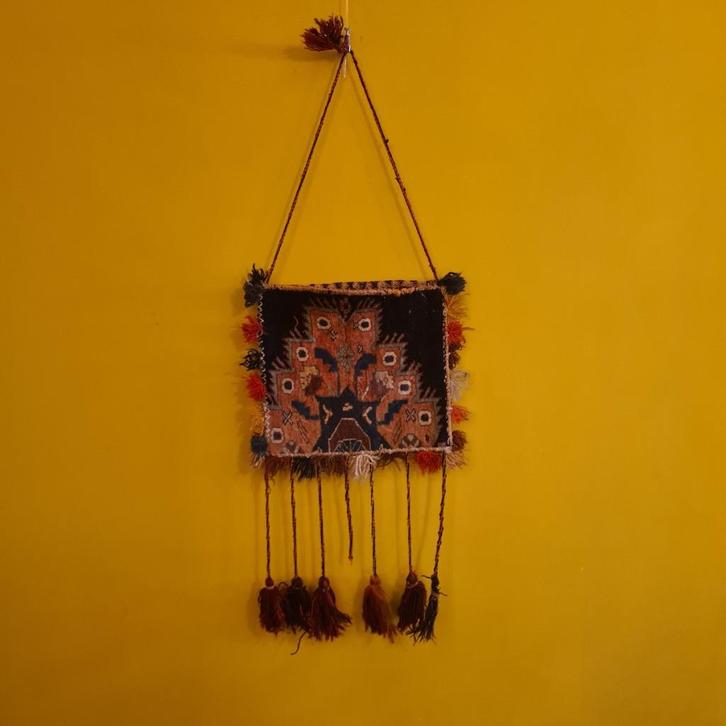 Perzisch Handgeknoopt Ghashgai Tas of Chanteh jaren 60, Antiek en Kunst, Antiek | Kleden en Textiel, Ophalen of Verzenden