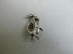 Oude bedel zilver Nessie speelt Doedelzak Schotland, Verzenden, Zilver, Hanger